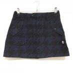  Pearly Gates юбка темно-синий × чёрный тысяч птица .. женский 0(S) Golf одежда PEARLY GATES