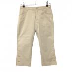 [ очень красивый товар ] Le Coq половина край длина брюки бежевый одноцветный женский 9 Golf одежда le coq sportif