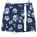 [ прекрасный товар ] Callaway red label юбка темно-синий × белый цветочный принт внутри сторона внутренний брюки женский M Golf одежда Callaway