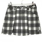 [ прекрасный товар ] Fischer юбка серый × чёрный проверка внутри сторона внутренний брюки женский M Golf одежда FISCHER