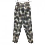 [ очень красивый товар ] Adabat брюки бежевый × чёрный проверка шерсть . подкладка есть женский 0(S) Golf одежда adabat
