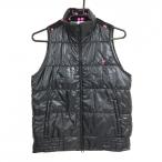 [ очень красивый товар ] кривошип с хлопком лучший чёрный × розовый задняя сторона верхняя часть Elephant общий рисунок тепловое хранение подкладка женский M Golf одежда CLUNK