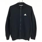 [ прекрасный товар ] Adidas вязаный жакет чёрный Logo серебряный мужской Golf одежда adidas