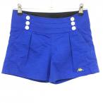 [ прекрасный товар ] Kappa шорты голубой полоса земля узор стрейч женский 7 Golf одежда Kappa