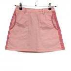 [ очень красивый товар ] Heal Creek юбка розовый × белый тысяч птица .. боковой переключатель женский 38 Golf одежда Heal Creek