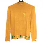 [ прекрасный товар ]MU спорт с высоким воротником свитер orange серия несколько нашивка вязаный женский 38(S) Golf одежда M*U SPORTS