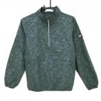 [ очень красивый товар ] epi кий ru блузон темно-зеленый цветочный принт половина Zip жакет женский M Golf одежда epicure