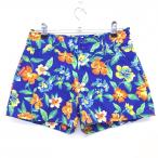 [ очень красивый товар ] Le Coq Golf шорты голубой × многоцветный цветочный принт стрейч Logo .... женский 9 Golf одежда le coq sportif