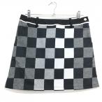 [ очень красивый товар ] Munsingwear одежда юбка чёрный × серый блок рисунок пингвин нашивка стрейч женский 9 Golf одежда Munsingwear