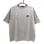【新品】ゴルフィッカーズ Tシャツ 杢グレー 後ビッグプリント メンズ M ゴルフウェア Golfickers