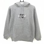 ショッピングカーズ 【新品】ゴルフィッカーズ パーカー 杢グレー 裏起毛 後ビッグプリントトレーナー メンズ M ゴルフウェア Golfickers