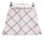 [ прекрасный товар ] Adidas вельвет юбка белый × розовый проверка женский M/M Golf одежда adidas