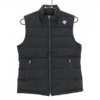 [ прекрасный товар ] Descente Golf жилет чёрный общий рисунок земля узор средний рисовое поле Британия . женский L Golf одежда 2024 год модели DESCENTE