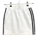  Adidas юбка белый × чёрный боковой 3 линия внутри сторона внутренний брюки женский XS Golf одежда adidas