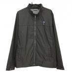 [ прекрасный товар ] Ashworth переключатель жакет темно-серый × темно-коричневый Logo нашивка обратная сторона мельчайший ворсистый мужской XO Golf одежда ASHWORTH