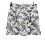[ очень красивый товар ] Munsingwear одежда юбка белый × серый × бежевый botanikaru рисунок наматывать юбка способ женский 9 Golf одежда Munsingwear