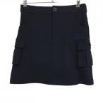  Kiss on The зеленый cargo юбка темно-синий Logo .... внутри сторона внутренний брюки женский 2(M) Golf одежда kiss on the green