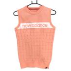[ прекрасный товар ] New balance Golf вязаный лучший salmon розовый × белый верхняя часть ... плетеный женский 2(L) Golf одежда New Balance