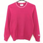 [ прекрасный товар ] Jack ba колено свитер розовый . примерно неровность ткань шея Logo вязаный женский 0(S) Golf одежда Jack Bunny