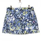[ очень красивый товар ] kiss mark юбка темно-синий × голубой общий рисунок женский 11 Golf одежда KISS MARK