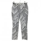 [ очень красивый товар ] Henry Club брюки белый × серый общий рисунок леггинсы кромка цельный Logo женский 38 Golf одежда HENRY Club