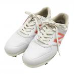 ニューバランス ゴルフシューズ 白×オレンジ MG996WF メンズ 26.0 ゴルフウェア New Balance