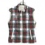  Admiral двусторонний с хлопком лучший белый × красный × зеленый проверка женский L Golf одежда Admiral