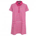  Callaway короткий рукав Polo One-piece розовый × белый окантовка женский L Golf одежда Callaway