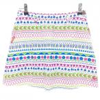 [ очень красивый товар ] Le Coq Golf юбка белый × многоцветный общий рисунок цветок тканый ткань стрейч женский 9 Golf одежда le coq sportif