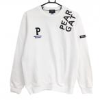 【新品】パーリーゲイツ トレーナー 白 肩ロゴ黒 日本製 メンズ 5(L) ゴルフウェア 2023年モデル PEARLY GATES