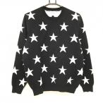 [ очень красивый товар ] Jack ba колено свитер чёрный × белый звезда общий рисунок вязаный мужской 5(L) Golf одежда Jack Bunny