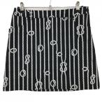 [ очень красивый товар ] черный and белый юбка чёрный × белый трос рисунок задний Logo .... женский L Golf одежда Black&White