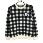 [ прекрасный товар ] Jack ba колено свитер белый × чёрный блок проверка шерсть . вязаный женский 2(L) Golf одежда Jack Bunny