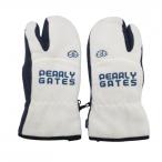 [ прекрасный товар ] Pearly Gates рукавица перчатка белый × темно-синий флис Logo .... перчатки женский Golf одежда PEARLY GATES