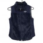 [ прекрасный товар ] Callaway переключатель с хлопком лучший темно-синий × белый часть боа женский M Golf одежда Callaway