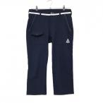 ルコックゴルフ 半端丈パンツ ネイビー ストライプ織生地 ロゴ白 メンズ 76 ゴルフウェア le coq sportif