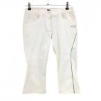  Puma половина край длина брюки белый × зеленый чай оборудован возможно женский M Golf одежда PUMA