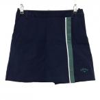  Callaway юбка темно-синий × зеленый кромка Logo внутри сторона внутренний брюки женский M Golf одежда Callaway