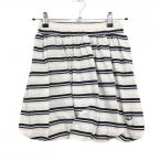 [ прекрасный товар ] Fidra юбка свет бежевый × темно-синий окантовка ba Rune талия резина женский XS/TP Golf одежда FIDRA