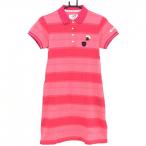  тормозные колодки ba колено короткий рукав Polo One-piece красный окантовка цветок .... женский 1(M) Golf одежда MASTER BUNNY EDITION