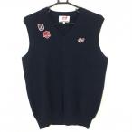 [ прекрасный товар ] тормозные колодки ba колено вязаный лучший темно-синий кашемир 100% мужской 5(L) Golf одежда MASTER BUNNY EDITION