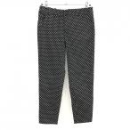 ラルフローレンゴルフ パンツ 黒×白 ドット ストレッチ レディース 155/70A ゴルフウェア Ralph Lauren