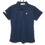 ルコックゴルフ半袖ポロシャツネイビ...
