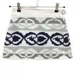 [ прекрасный товар ] Kappa юбка белый × серый × темно-синий общий рисунок женский 7 Golf одежда Kappa