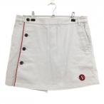 [ прекрасный товар ] кривошип юбка-брюки юбка серый красный трубчатая обводка линия Logo нашивка женский O Golf одежда CLUNK