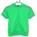 [ очень красивый товар ] Nike короткий рукав Zip Parker зеленый рукав часть сетка Logo .... женский S Golf одежда NIKE