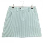 [ очень красивый товар ] Adidas юбка зеленый × белый полоса рисунок задний Logo женский M/M Golf одежда adidas