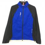RLX Ralph Lauren 2WAY жакет блузон голубой × чёрный Logo принт рукав съемный кромка draw код мужской M Golf одежда Ralph Lauren