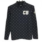  Callaway длинный рукав с высоким воротником рубашка темно-синий × белый звезда общий рисунок стрейч женский M Golf одежда Callaway