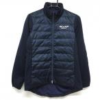 [ очень красивый товар ] Beams Golf пуховик темно-синий Logo нашивка тепловое хранение подкладка . примерно глянец чувство женский M Golf одежда BEAMS GOLF